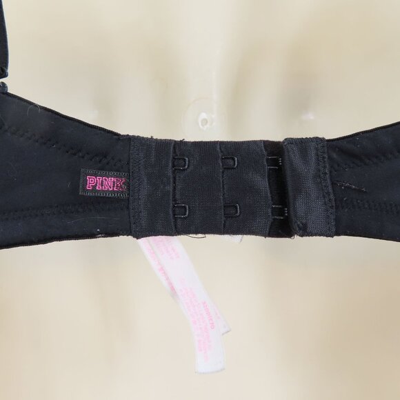 PINK Victorias Secret 32DD Wear Everywhere Multiway Push Up Black Bra Underwire - Picture 6 of 15